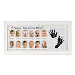 Load image into Gallery viewer, Baby Photo Frame with Handprint Footprint Inkpad
